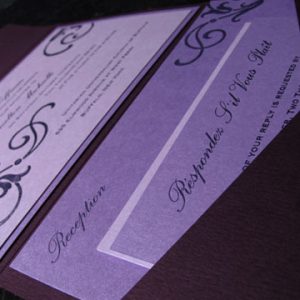 Elegant Wedding Letterpress Invitation by French Press