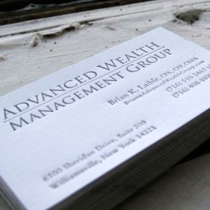 Elegant Letterpress Business Cards