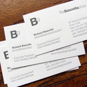 Elegant Letterpress Business Cards