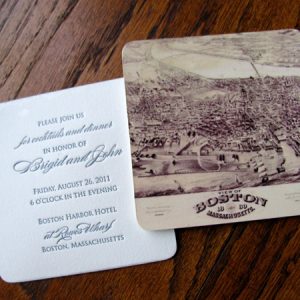 Elegant Wedding Letterpress Invitation by French Press