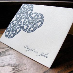 Elegant Wedding Letterpress Invitation by French Press