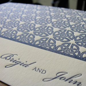 Elegant Wedding Letterpress Invitation by French Press