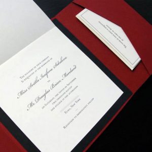 Elegant Wedding Letterpress Invitation by French Press