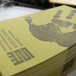 Modern Letterpress Business Cards