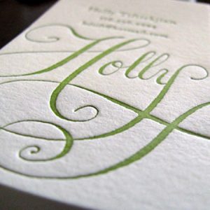 Elegant Letterpress Business Cards