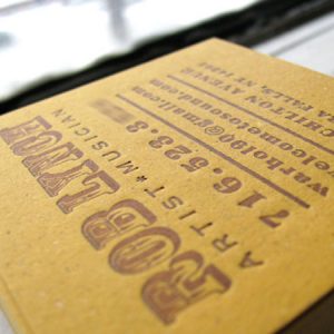 Modern Letterpress Business Cards