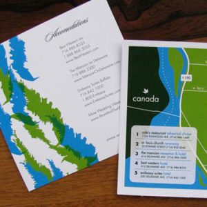 Modern Wedding Letterpress Invitation by French Press